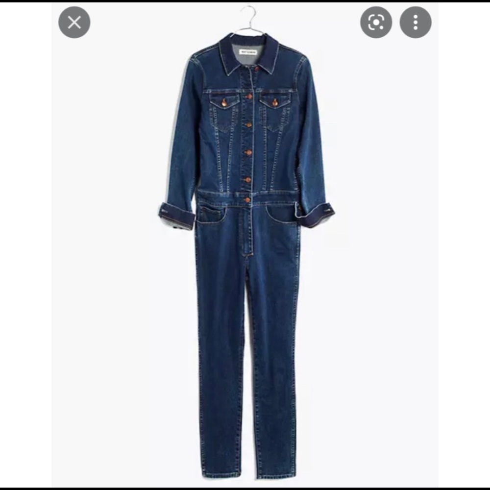 Madewell Rivet & Thread Denim Coverall Jumpsuit